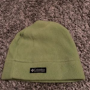 columbia green beanie